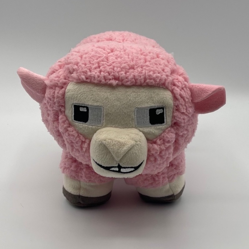 Mattel A Minecraft Movie Pink Sheep Plush Stuffed Animal Toy HBN39 JFP56 8 inch